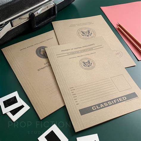 Secret Mission Folder Template Top Secret File Template
