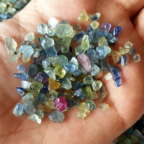 100% Natural Sapphire Raw Blue Sapphire Raw Multi Sapphire | Etsy