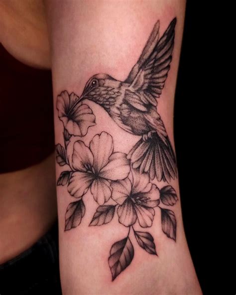 hummingbird tattoo realistic 6