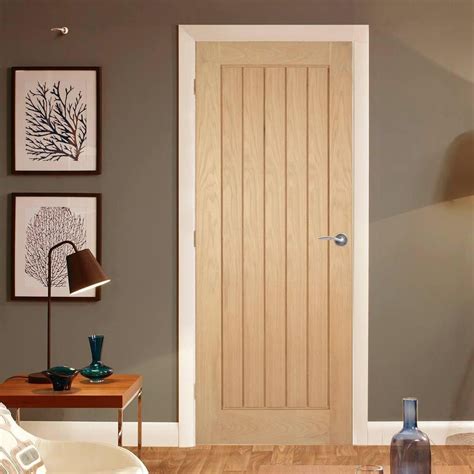 Our Geneva oak veneer fire doors have a sturdy style that will look ...