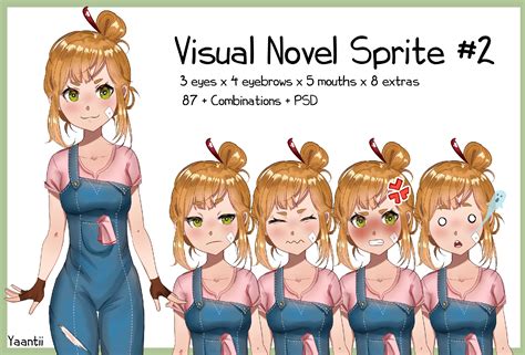 Visual Novel Sprite #2 by Pigliicorn