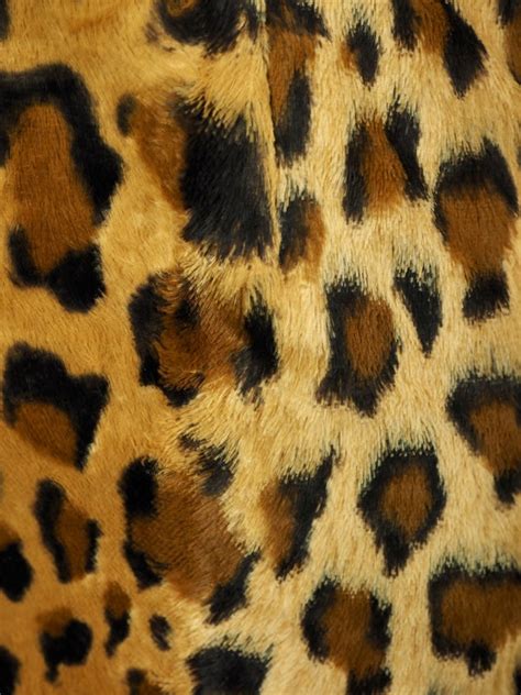 1960s faux fur leopard print dress - Gem