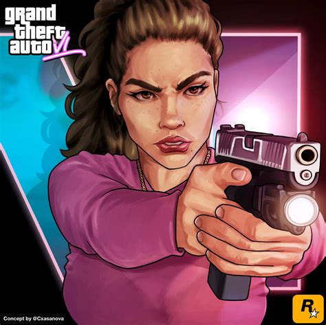 i really like this fan art of lucia : r/GTA6_FanArtwork