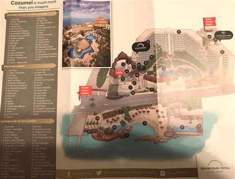 Resort Map | Grand Park Royal Cozumel | Cozumel, Mexico