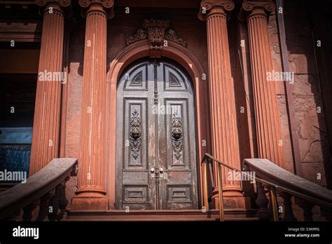 Victoria Mansion Door Stock Photo - Alamy