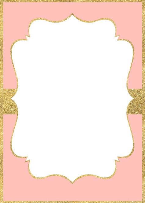 Pink and Gold Invitations Free Printable - Paper Trail Design