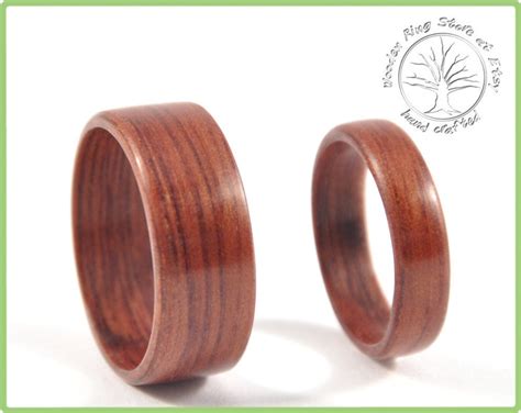 Wooden Wedding Bands, Wood Wedding Bands, Wedding Band Set, Wooden Ring for Men, Wooden Wedding ...