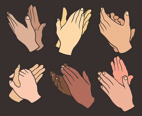 Hands Clapping Vector Icons 168496 Vector Art at Vecteezy