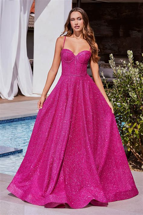 Ladivine CDS483 - Long Ballgown Dress - Sleeveless, Boned Bodice, Thin