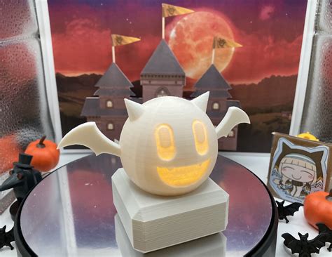 servant knight spooky lamp  meow box   stl