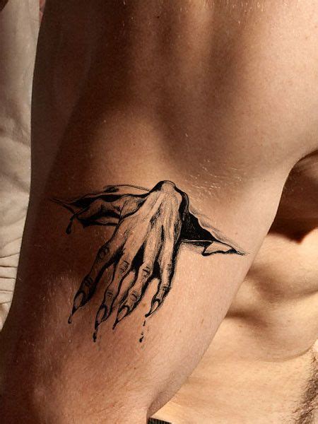 highly detailed black tattoo   amazingly  effect