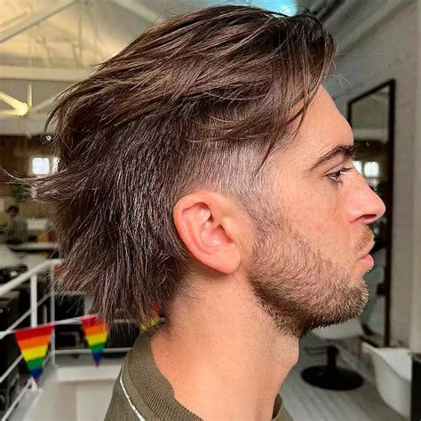 Mid Taper Mullet Hairstyles for Men - Low Taper Fade Haircuts: Sleek ...