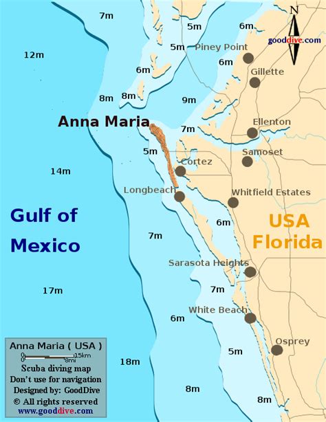 Anna Maria Map - GoodDive.com
