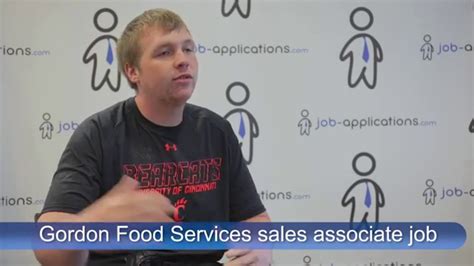 gordon food services interviw sales associate youtube