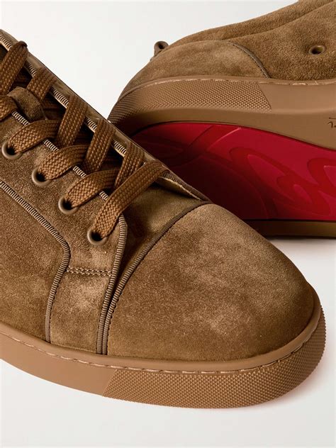 christian louboutin louis junior suede sneakers  men  porter
