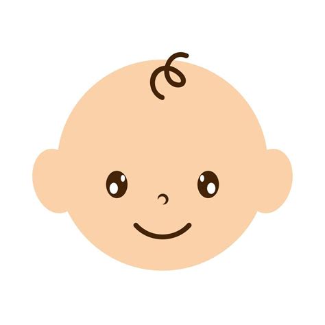 Cute Baby Head Clipart