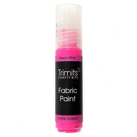 Fabric Paint: Pen: 20ml: Neon Pink - Trimits - Groves and Banks