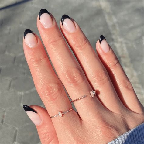 17 Black French Tip Nails Bring the Goth Back to Your Manis