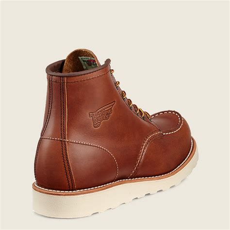 menss red wing traction tred   soft toe work boots brown outlet