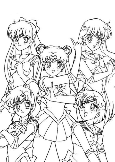 Free & Easy To Print Sailor Moon Coloring Pages - Tulamama
