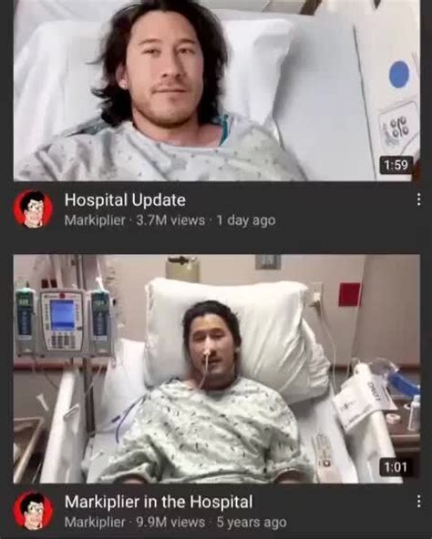 Hospital Update Markiplier 3.7M Markiplier in the Hospital - )