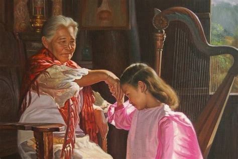 painting   filipino tradition  pagmamano  tradition
