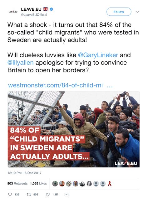 No, 84 per cent of “child migrants” in Sweden are not adults – Channel