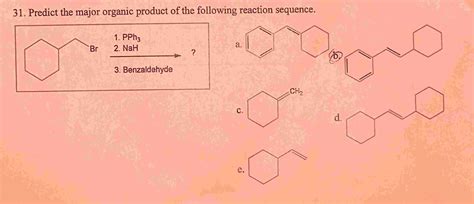 Lab tests will show what is the major organic product of the following reaction 15