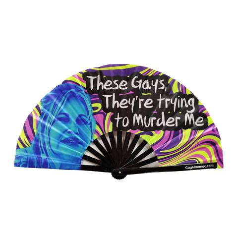 Move, I'm Gay Fan | Bamboo Hand Fan for Parties & Festivals – Gay Almanac