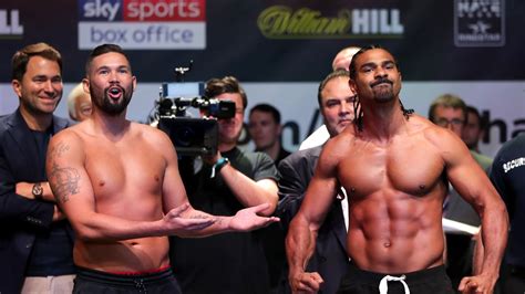 Bellew vs Haye 2: David Haye and Tony Bellew weigh in lighter for ...