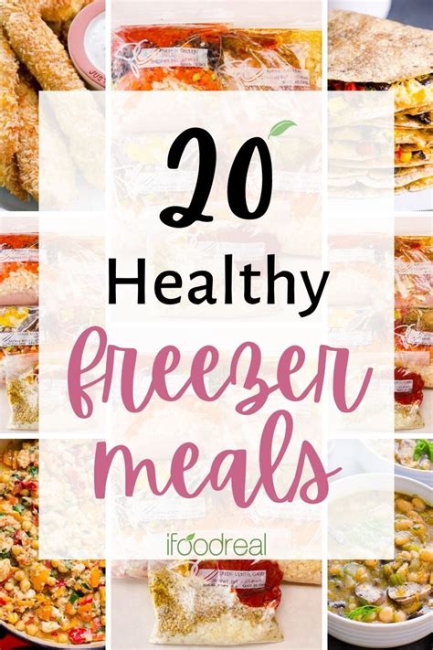 20 Easy Healthy Freezer Meals (Instant Pot or Crock Pot) - iFoodReal.com