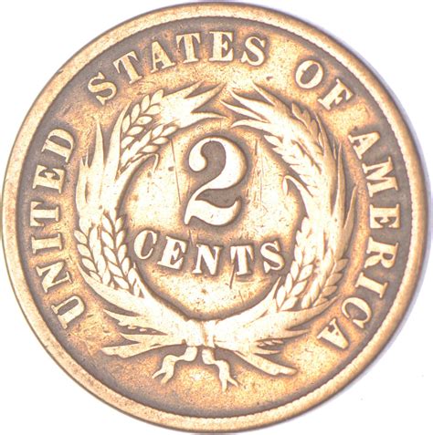 TWO CENT - 1864 US TWO 2 Cent Piece - First Coin with In God We Trust ...