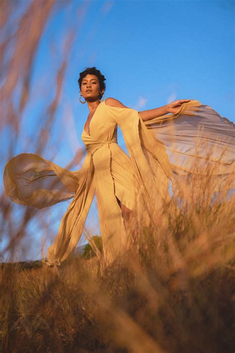 Ochre Makosh Goddess Dress • Fairy Wings Dress • Light Cotton Formal D