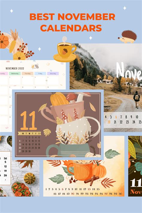 40+ Best November Calendar Designs | Calendar design, November calendar ...