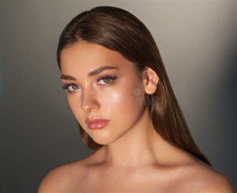 Gorgeous Young Woman, with Impressive Makeup Stock Image - Image of ...