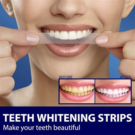 Tooth Whitening Strips - 28 Mint Flavored Strips for Effective Teeth