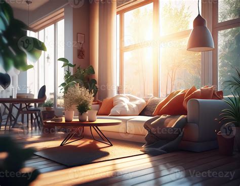 Design modern living room with sunlight.. 22189382 Stock Photo at Vecteezy