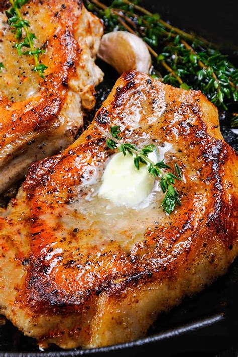 Pan seared brined pork chops – Artofit