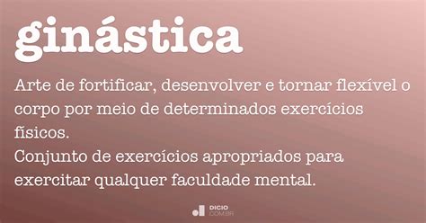 O Que Significa A Palavra Ginástica