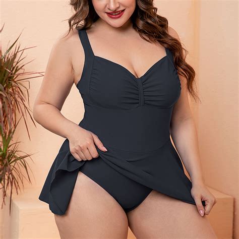 HOMBOM One Piece Swimsuit Women Swim Dress One-pieces Black Floral