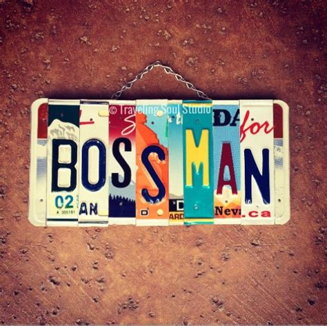 Personalized Gift for Boss, Boss Man License Plate Sign, Boss Appreciation Gift, Birthday Gift ...