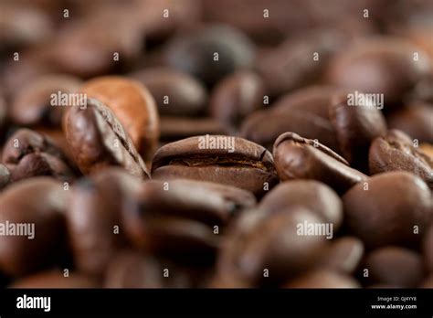 Coffee bean close up Stock Photo - Alamy