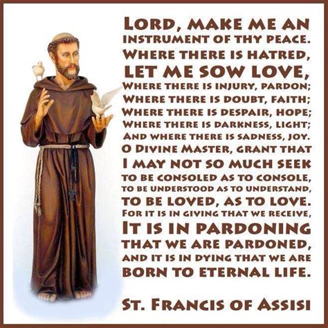 st francis  assisi prayers  quotes quotesgram