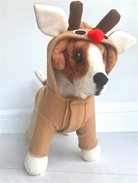 Rudolf the Red Nosed Reindeer Costume- Dog Christmas Costume- Dog