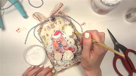 Новогодняя открытка-тег - Скрапбукинг мастер-класс / Aida Handmade ...