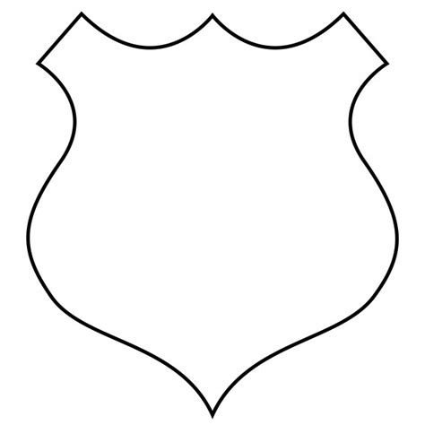 shield outline clip art   image
