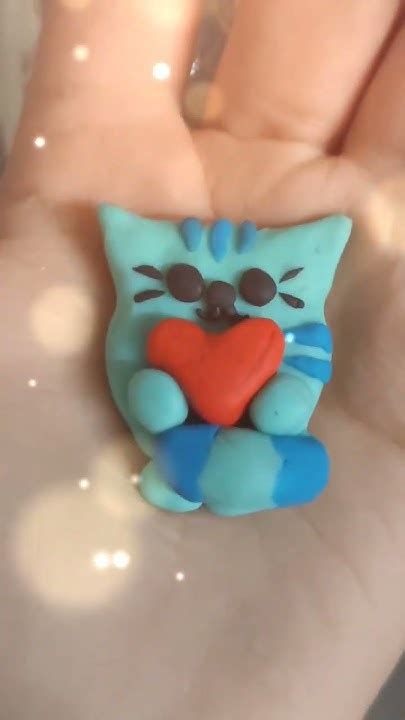 Милый котик из глины💖😊💖😍🙂 👍🤗😄😄 - YouTube