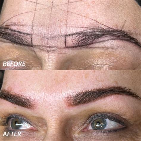 Powder Ombre Brows Before & After – Advanced Esthetics LVC