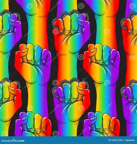 Ights Concept. Realistic Style Vector Illustration in Rainbow Co Stock ...