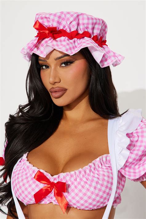 Berry Babe Cutie 3 Piece Costume Set - Pink | Fashion Nova